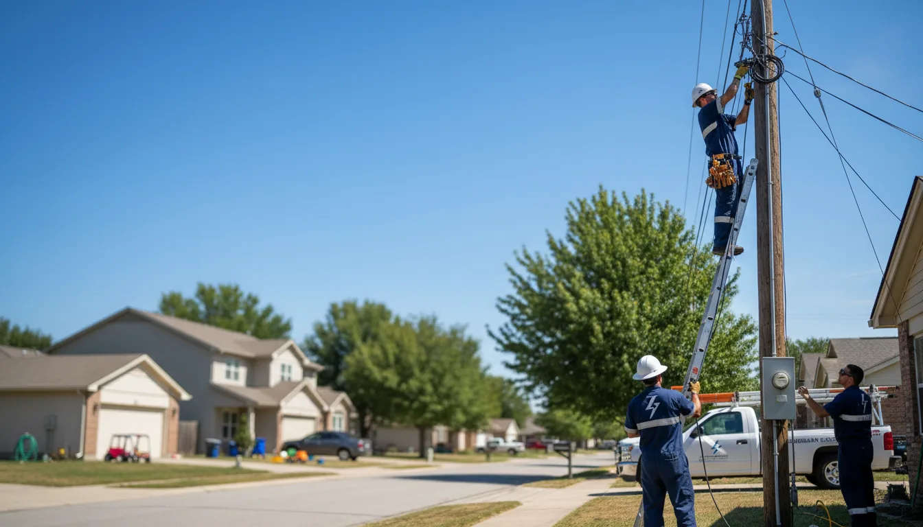 Residential electrician providing installation services in East Point, KY